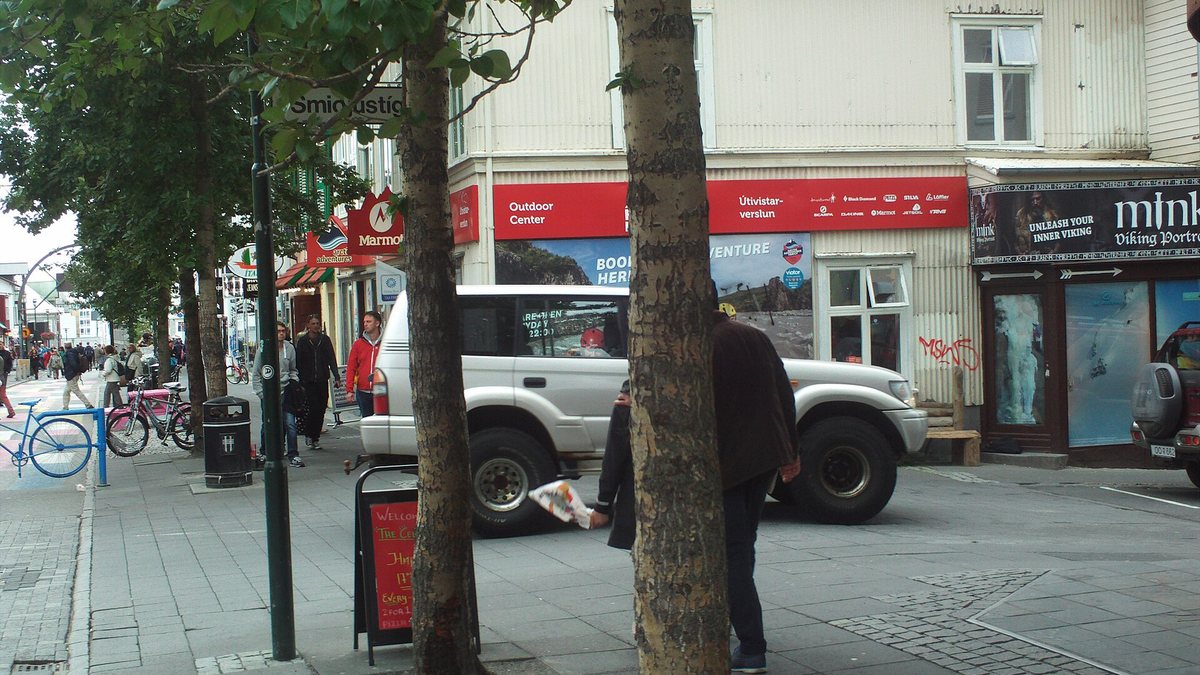 Icelandic offroad vehicle in Reykjavik