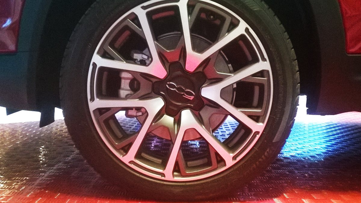 " 15 - ITALY - Fiat 500X road wheels steel bicolor with tire