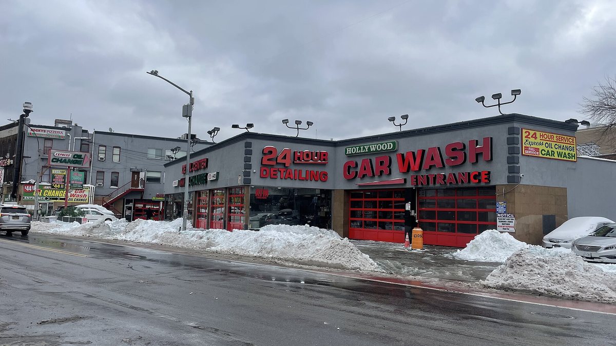 Car Wash in Snow Church Avenue Brooklyn Jan 2026