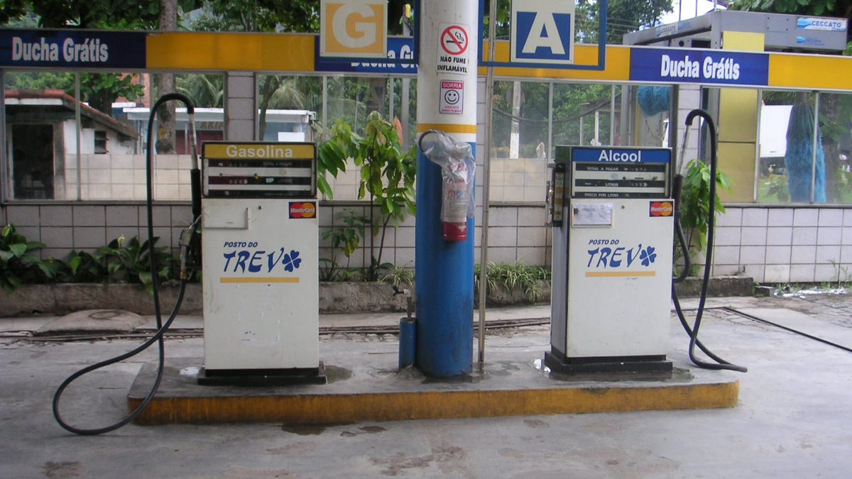 Alcohol fuel pump in Brazil