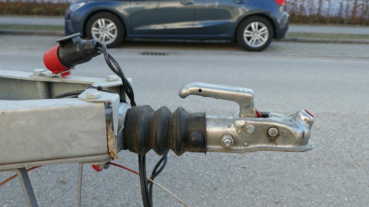 Hitch of a car trailer