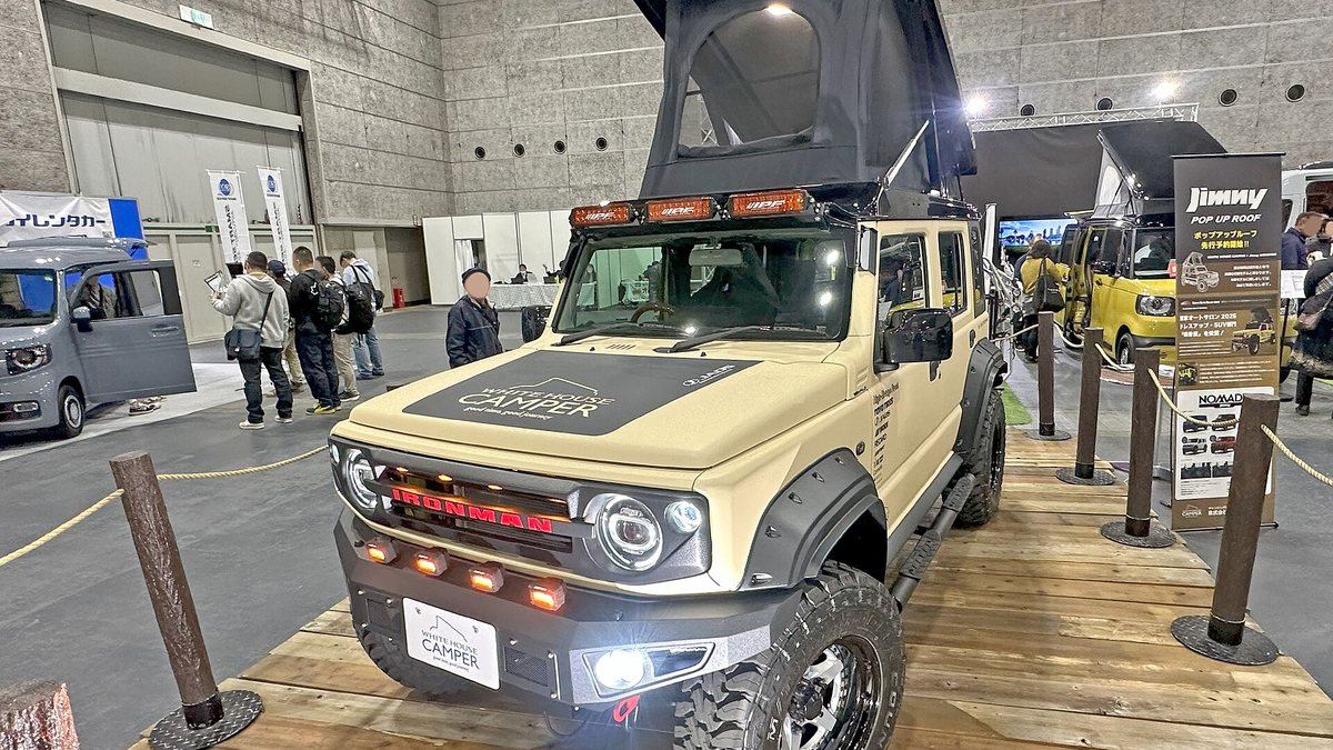 Osaka Camping Car Show 2025 (1) - Suzuki Jimny NOMADE + Pop-up Roof